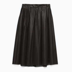 NEW Zara perforated faux leather skirt